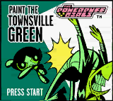 Powerpuff Girls, The - Paint the Townsville Green (USA) Title Screen
